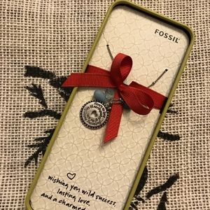 Fossil Necklace with Charm